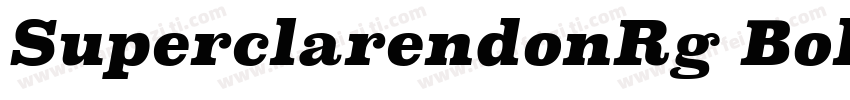 SuperclarendonRg Bold Italic字体转换